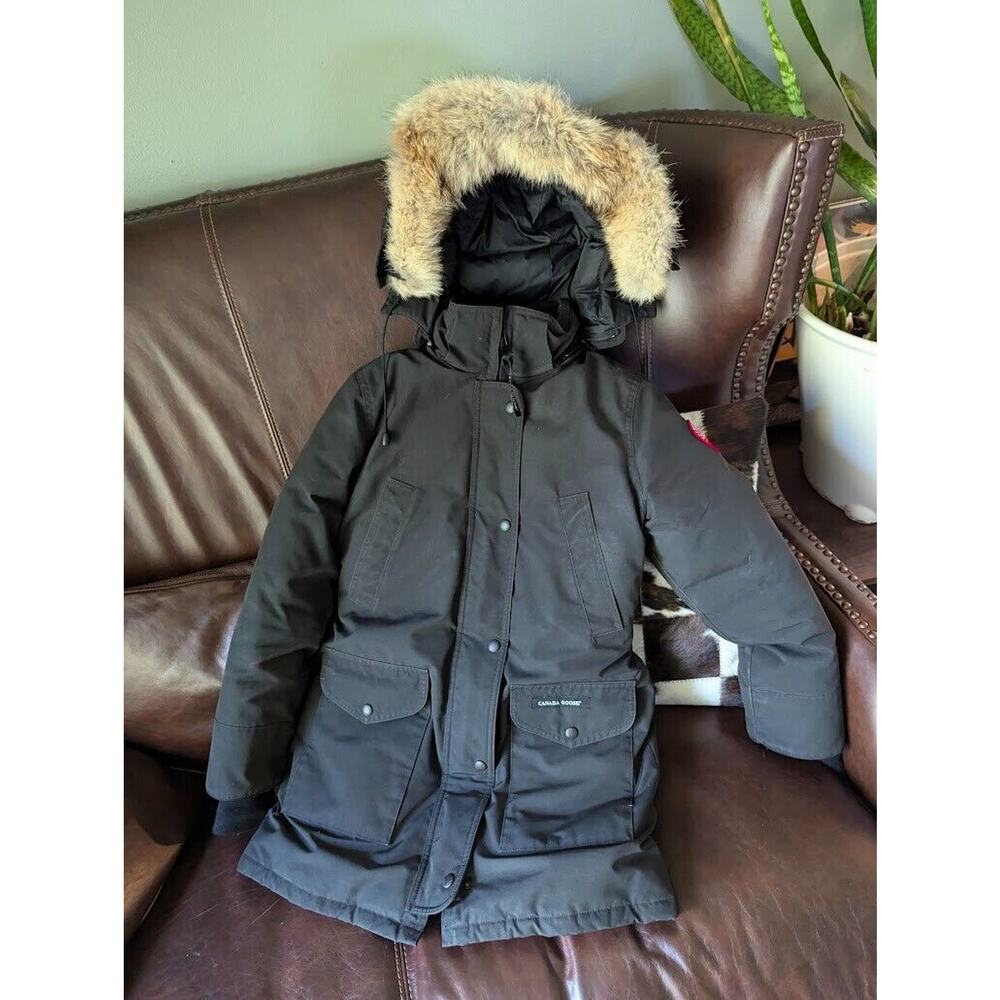 CANADA GOOSE Women's Trillium Parka Fusion Fit Black Canada Size: Small 6660LA